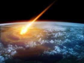 地球に落ちる隕石